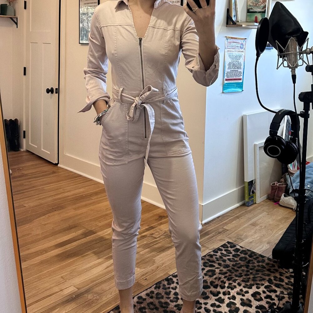 Light Pink Long Sleeve Jumpsuit